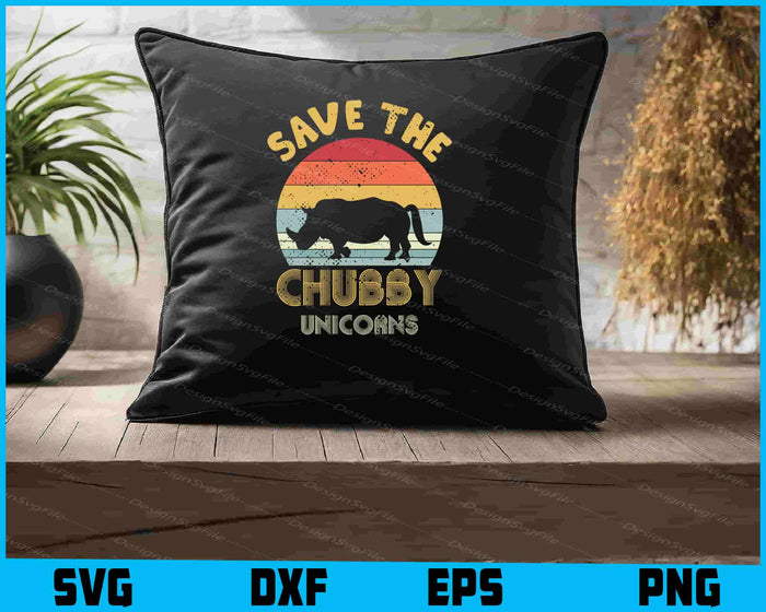 Save The Chubby Unicorns SVG