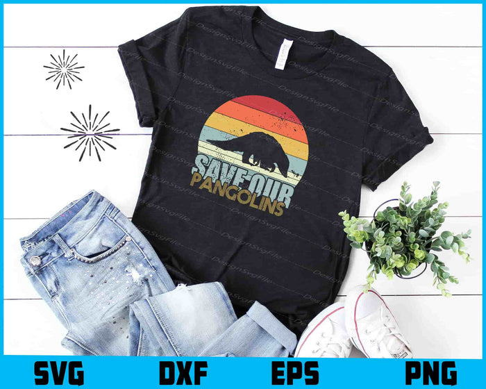 Save The Pangolins SVG