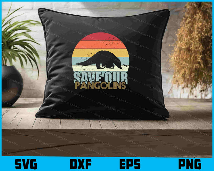 Save The Pangolins SVG