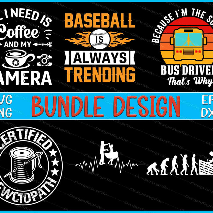 School Bus Bundle SVG, Coffee PNG
