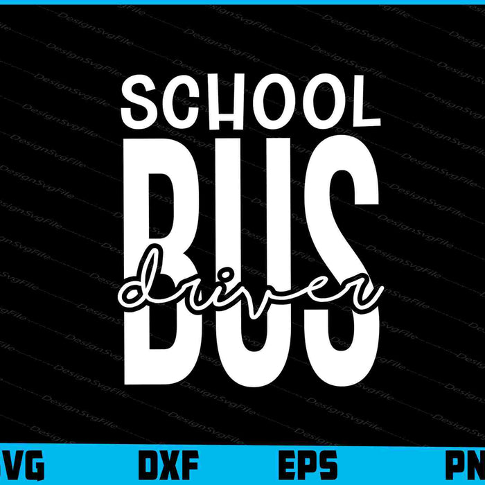School Bus Driver SVG