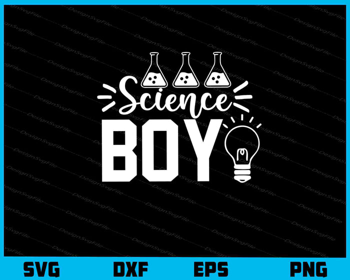 Science Boy Svg Cutting Printable File  - Premium Cutting Files in SVG, PNG & EPS Formats - Premium SVG Cutting Files for Crafts