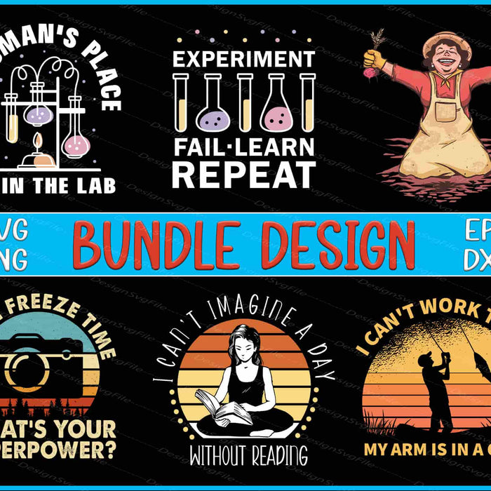 Science Bundle SVG, Fishing PNG
