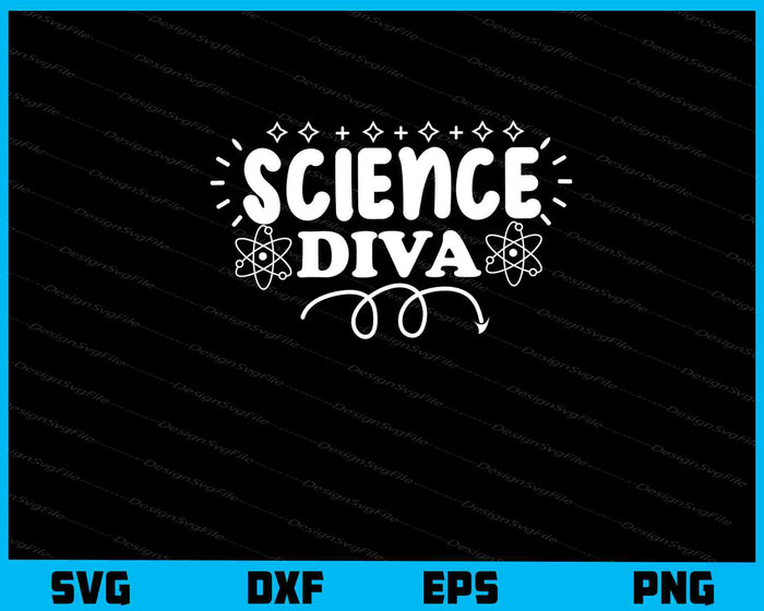 Science Diva Svg Cutting Printable File  - Premium Cutting Files in SVG, PNG & EPS Formats - Premium SVG Cutting Files for Crafts
