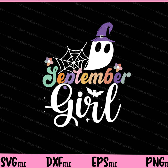 September Girl funny Halloween Svg Cutting Printable Files  - Premium Cutting Files in SVG, PNG & EPS Formats - Premium SVG Cutting Files for Crafts