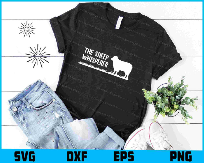 Sheep Whisperer SVG, Animals PNG