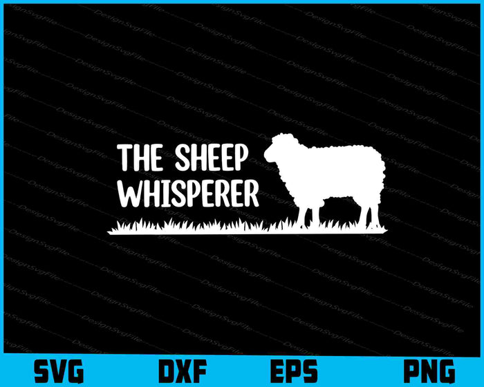 Sheep Whisperer SVG, Animals PNG