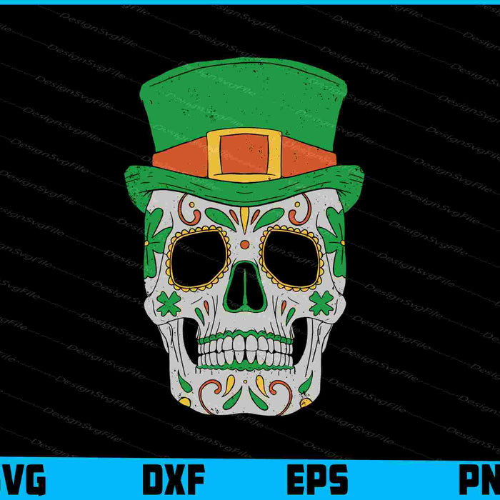 Skull St-patrick’s Day SVG