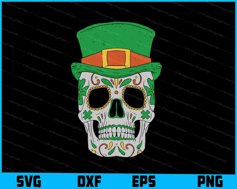 Skull St-patrick’s Day SVG