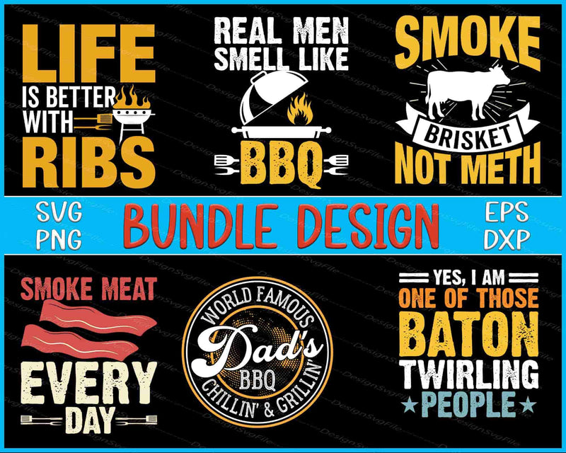 Smoke Bundle SVG BBQ PNG