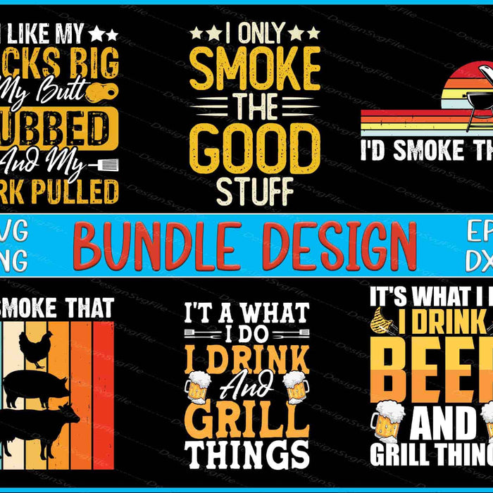 Smoke Bundle SVG Beer & Grill PNG