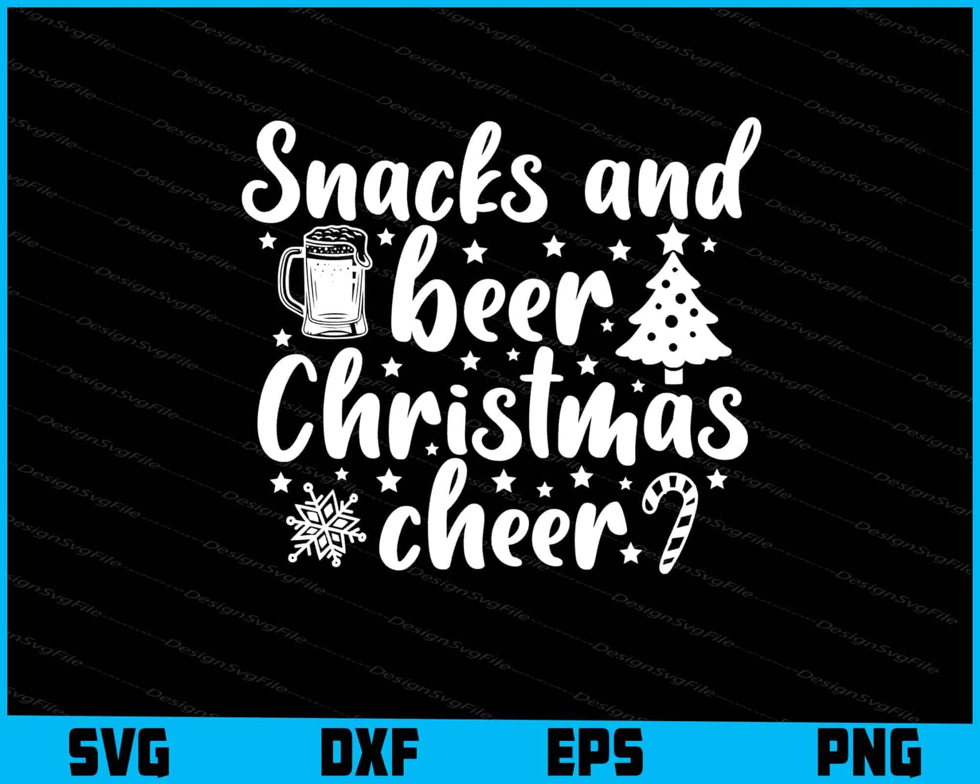 Snacks And Beer Christmas Cheer Svg Png Design Cut Files  - Premium Cutting Files in SVG, PNG & EPS Formats - Premium SVG Cutting Files for Crafts