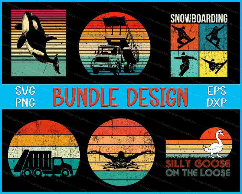 Snowboard Bundle SVG, Truck PNG