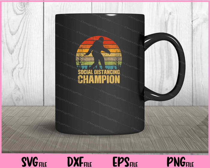 Social Distancing Champion Svg Cutting Printable Files  - Premium Cutting Files in SVG, PNG & EPS Formats - Premium SVG Cutting Files for Crafts