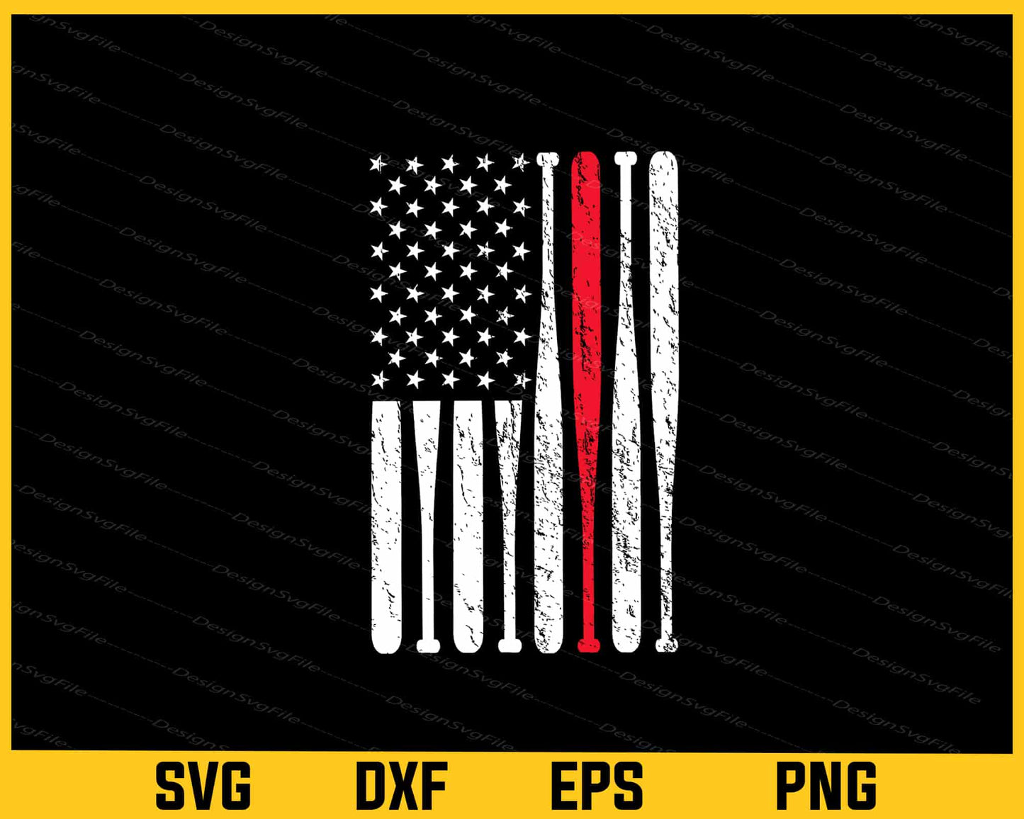 Softball American Flag Svg Cutting Printable File  - Premium Cutting Files in SVG, PNG & EPS Formats - Premium SVG Cutting Files for Crafts