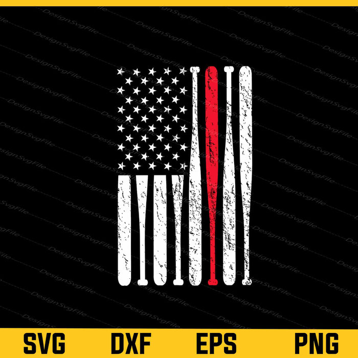 Softball American Flag Svg Cutting Printable File  - Premium Cutting Files in SVG, PNG & EPS Formats - Premium SVG Cutting Files for Crafts