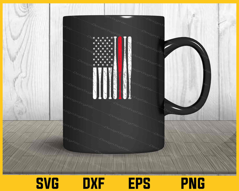 Softball American Flag mug