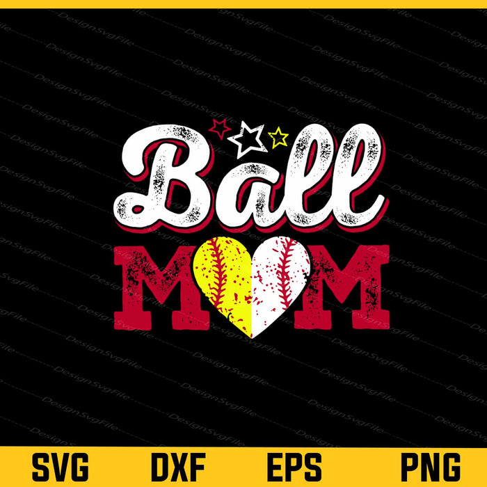 Softball Baseball Mom Svg Cutting Printable File  - Premium Cutting Files in SVG, PNG & EPS Formats - Premium SVG Cutting Files for Crafts