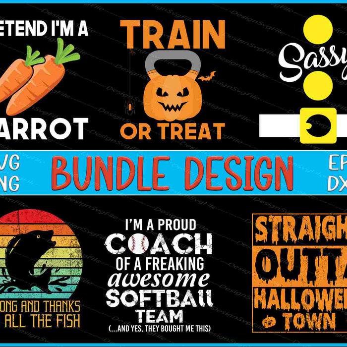 Softball Bundle SVG, Trick Or Treat PNG