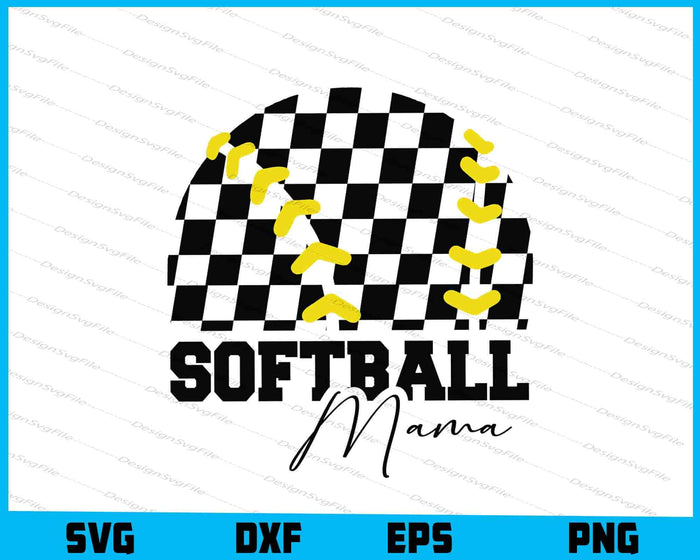Softball Mama SVG, Sport Mom SVG