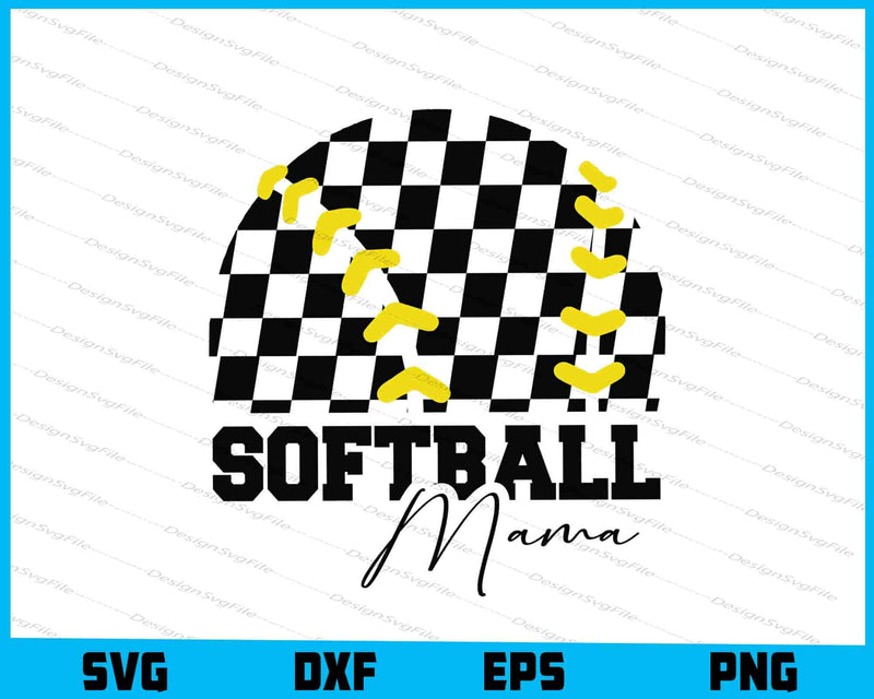 Softball Mama SVG, Sport Mom SVG