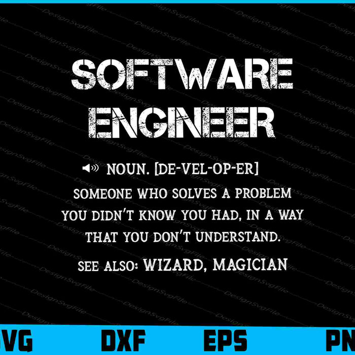 Software Engineer Definition Solving A Problem Engineering SVG