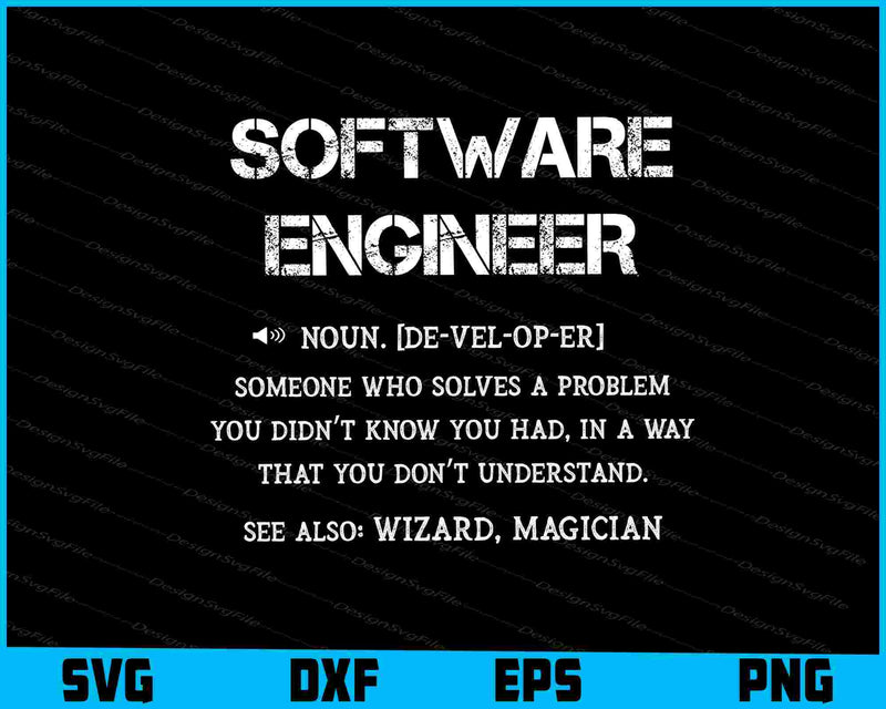 Software Engineer Definition Solving A Problem Engineering SVG