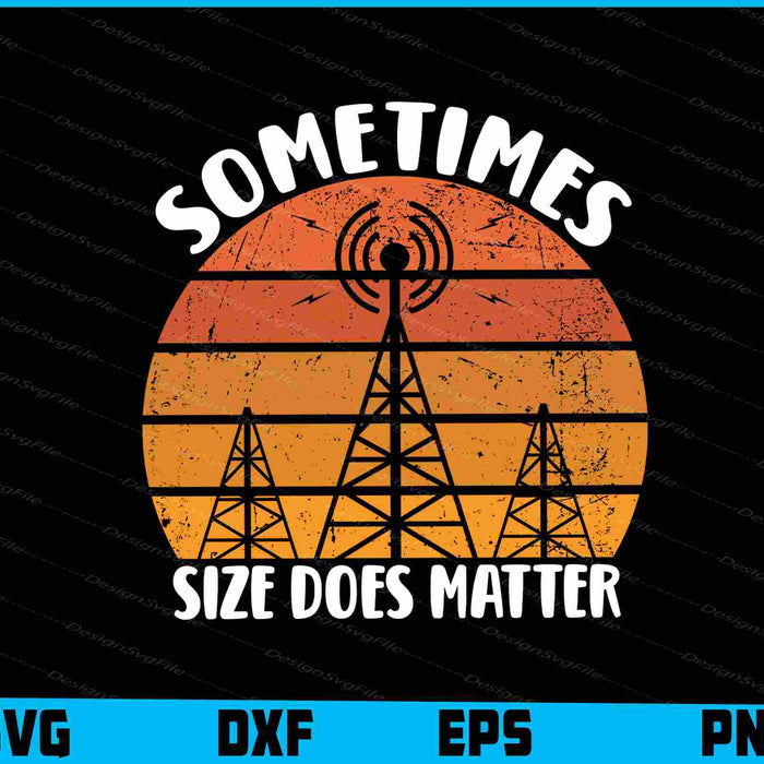 Sometimes Size Does Matter SVG, Ham Radio