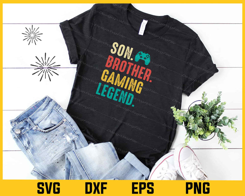 Son Svg Brother Svg Gaming legent Svg Cutting Printable File  - Premium Cutting Files in SVG, PNG & EPS Formats - Premium SVG Cutting Files for Crafts
