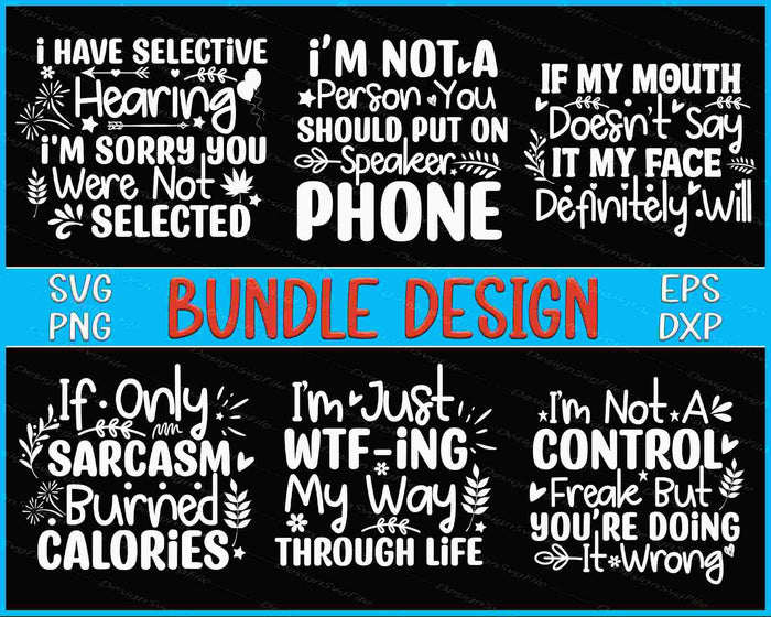 Speaker Phone Bundle SVG Funny PNG