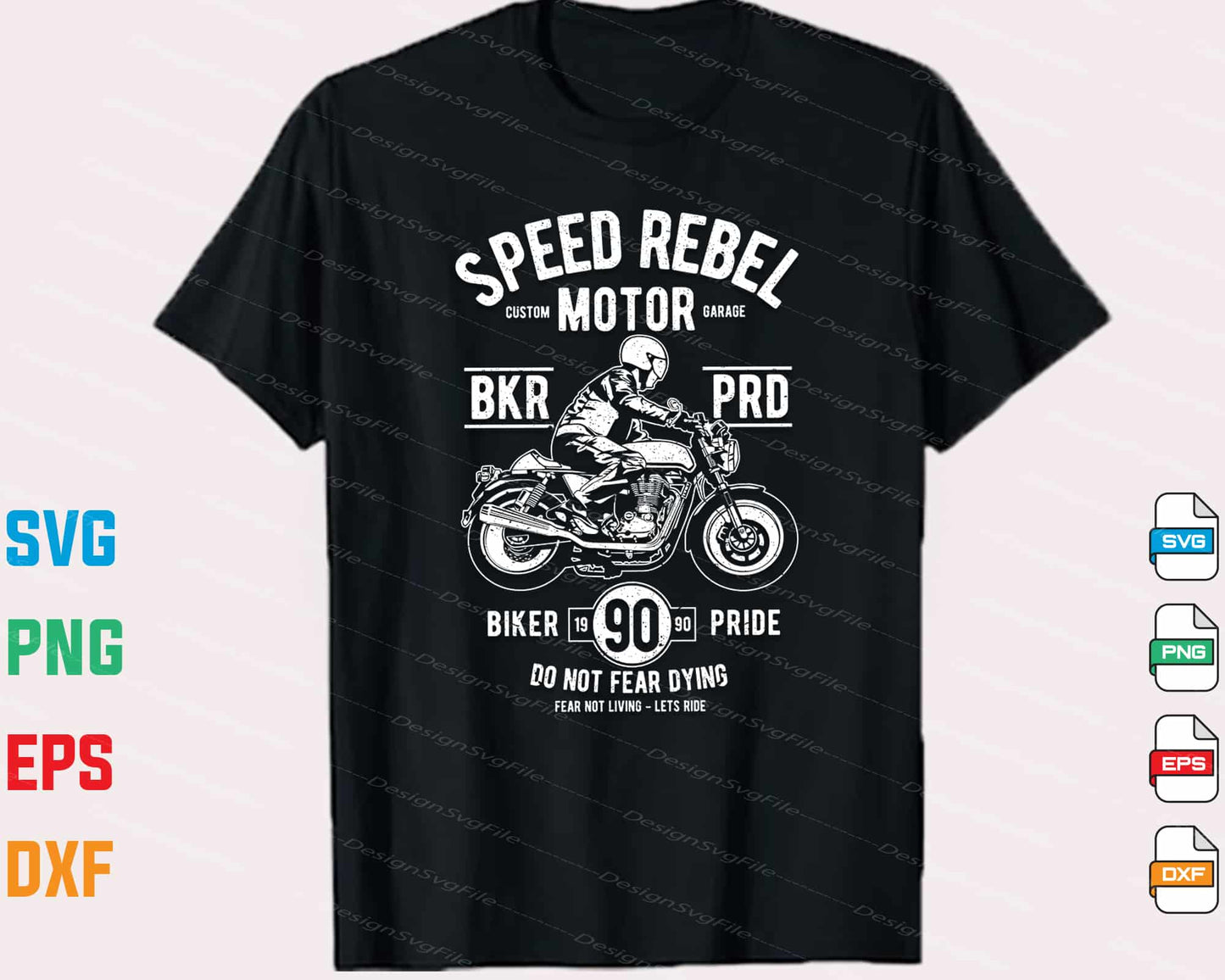 Speed Rebel Motor Biker Pride Svg Cutting Printable File  - Premium Cutting Files in SVG, PNG & EPS Formats - Premium SVG Cutting Files for Crafts