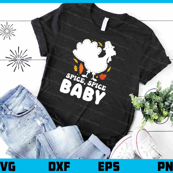 Spice Baby Turkey Day Svg Cutting Printable File  - Premium Cutting Files in SVG, PNG & EPS Formats - Premium SVG Cutting Files for Crafts