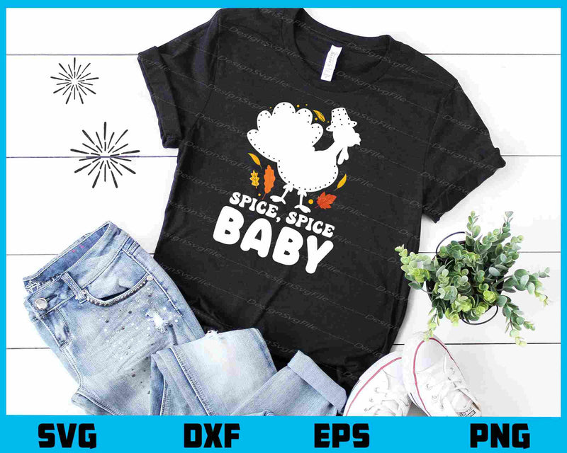 Spice Baby Turkey Day Svg Cutting Printable File  - Premium Cutting Files in SVG, PNG & EPS Formats - Premium SVG Cutting Files for Crafts