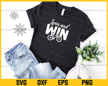 Spin and Win Cycling Svg Cutting Printable File  - Premium Cutting Files in SVG, PNG & EPS Formats - Premium SVG Cutting Files for Crafts