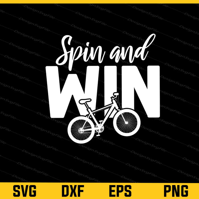 Spin and Win Cycling Svg Cutting Printable File  - Premium Cutting Files in SVG, PNG & EPS Formats - Premium SVG Cutting Files for Crafts