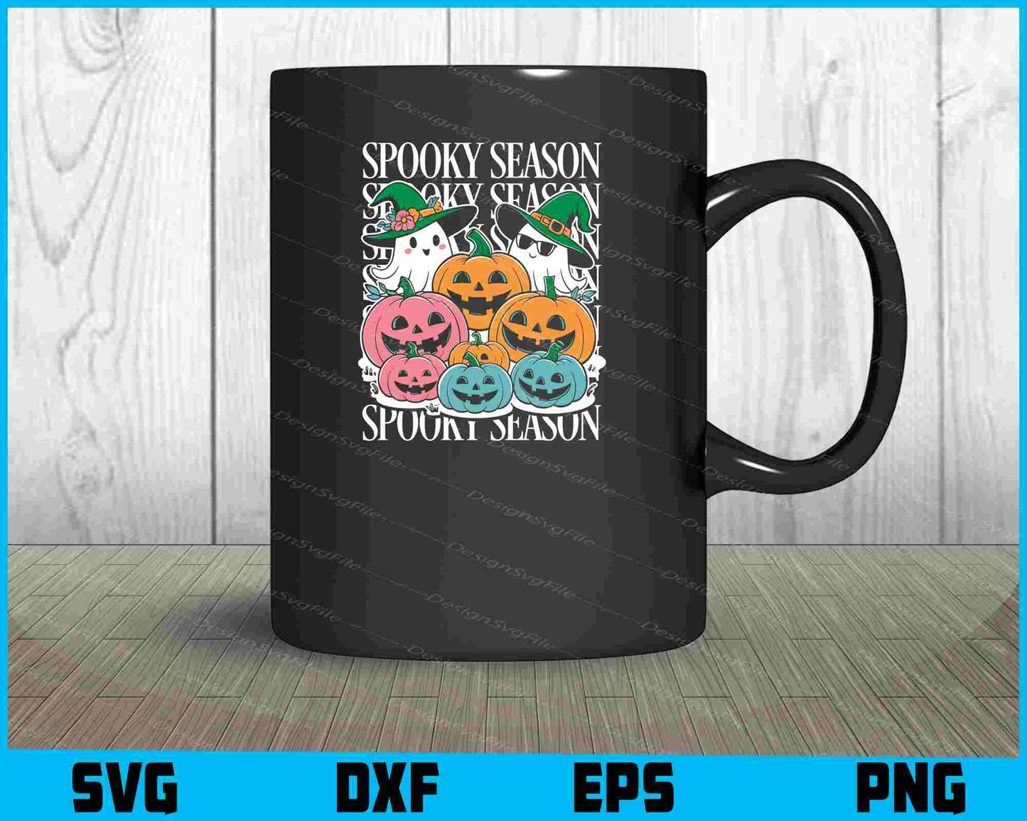 Spooky Season Halloween Pumpkin SVG PNG Digital Sublimation Print File  - Premium Cutting Files in SVG, PNG & EPS Formats - Premium SVG Cutting Files for Crafts