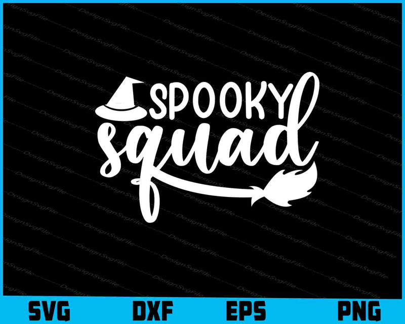 Spooky Squad Halloween Svg Cutting Printable File  - Premium Cutting Files in SVG, PNG & EPS Formats - Premium SVG Cutting Files for Crafts