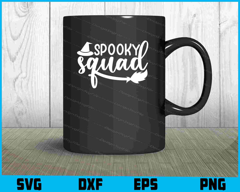 Spooky Squad Halloween Svg Cutting Printable File