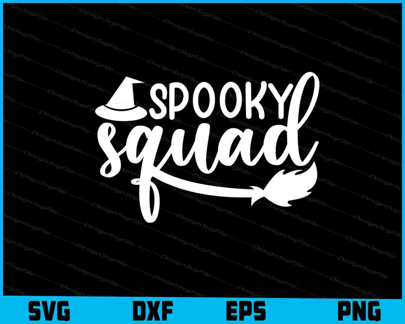 Spooky Squad Halloween Svg Cutting Printable File