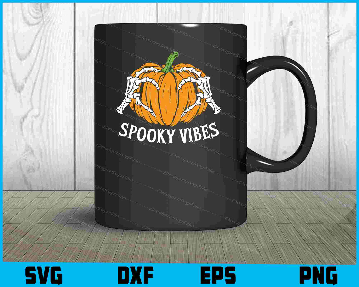 Spooky Vibes Halloween SVG PNG Digital Sublimation Print File  - Premium Cutting Files in SVG, PNG & EPS Formats - Premium SVG Cutting Files for Crafts