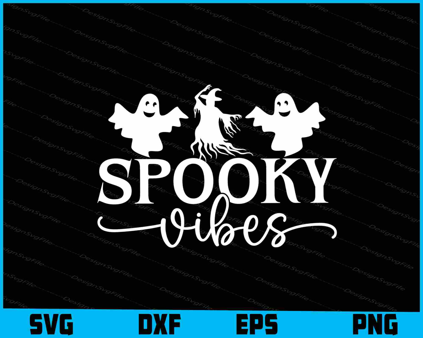 Spooky Vibes Halloween SVG PNG Digital Sublimation Print File