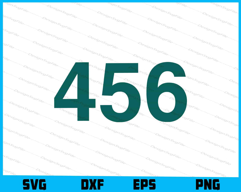 Squid Game Player 456 SVG