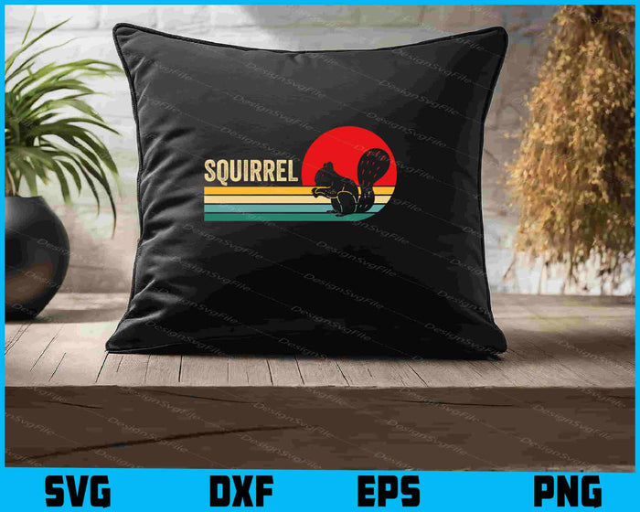 Squirrel Funny Retro SVG, Animals PNG