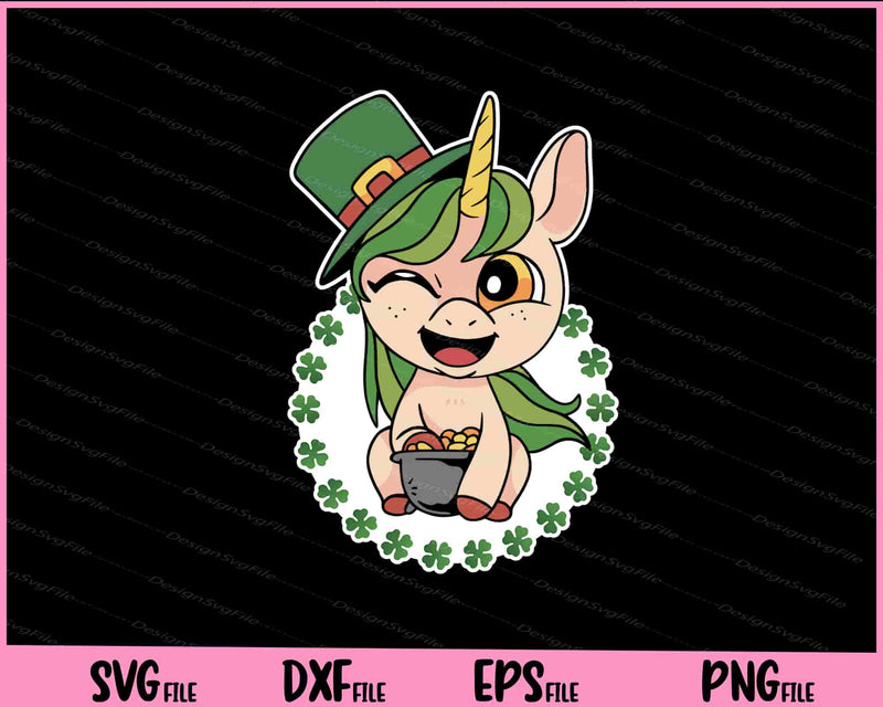 St. Patricks Unicorn Funny Svg Cutting Printable Files  - Premium Cutting Files in SVG, PNG & EPS Formats - Premium SVG Cutting Files for Crafts