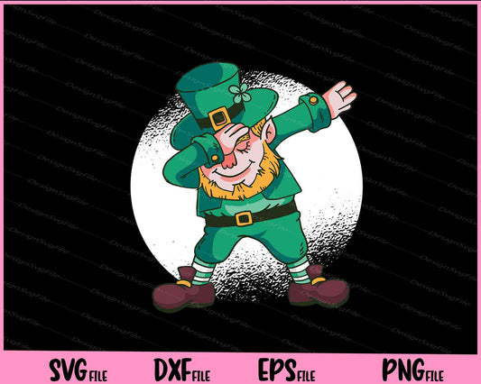 St Patrick's Day Dabbing Leprechaun Svg Cutting Printable Files  - Premium Cutting Files in SVG, PNG & EPS Formats - Premium SVG Cutting Files for Crafts