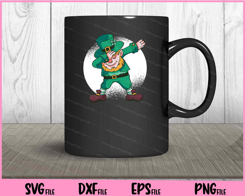 St Patrick's Day Dabbing Leprechaun mug