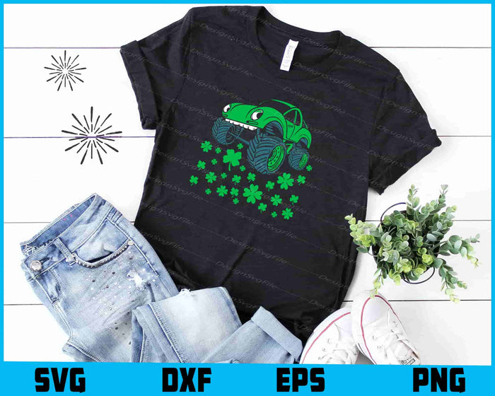St Patricks Day Monster Truck SVG