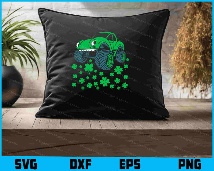 St Patricks Day Monster Truck SVG