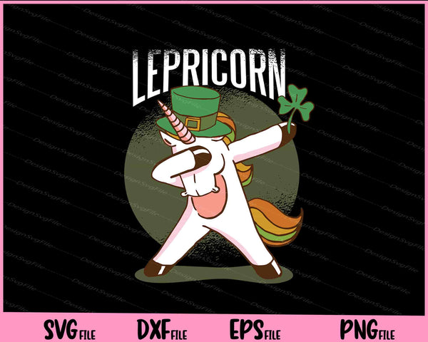 St Patrick's Day Unicorn Dubbing Leprechaun svg