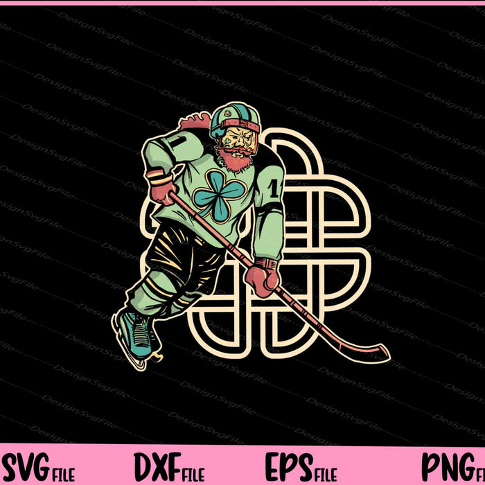St Patrick's Hockey Game Ball Svg Cutting Printable Files  - Premium Cutting Files in SVG, PNG & EPS Formats - Premium SVG Cutting Files for Crafts